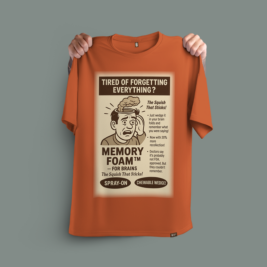 Memory Foam™ – For Brains! | Retro Comic Tee