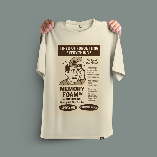 Memory Foam™ – For Brains! | Retro Comic Tee